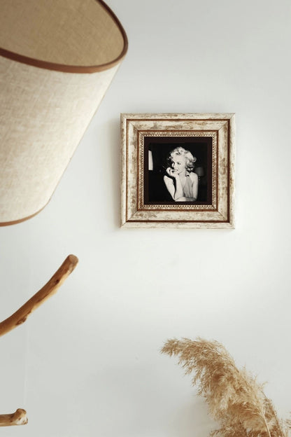 Marilyn Monroe Çerçeveli Taş Tablo , Çerçeveli Taş Duvar Dekoru-enkcrcvtbl-00151 20 cm