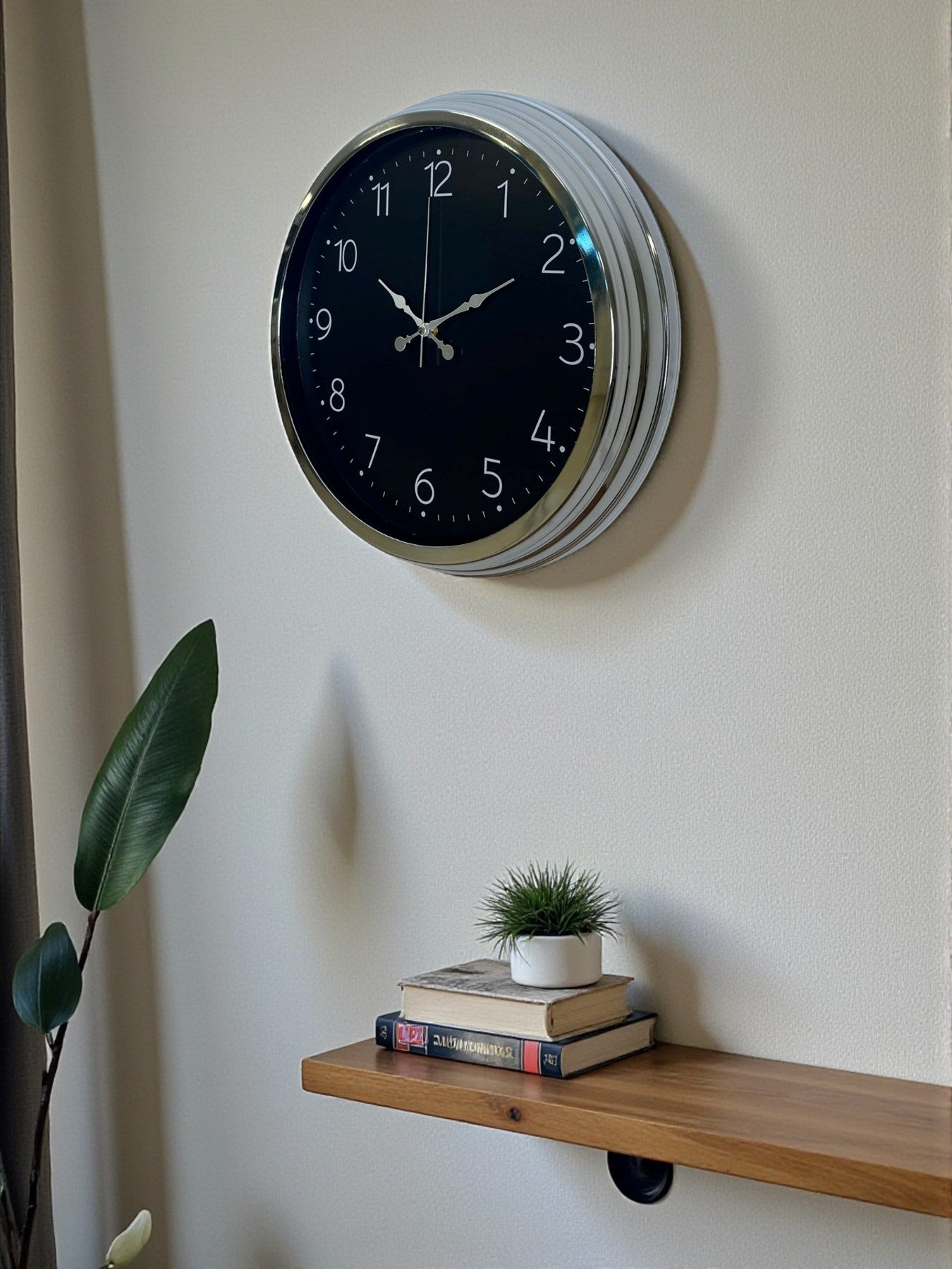 Zentime 40 Cm Krom Şık Duvar Saati