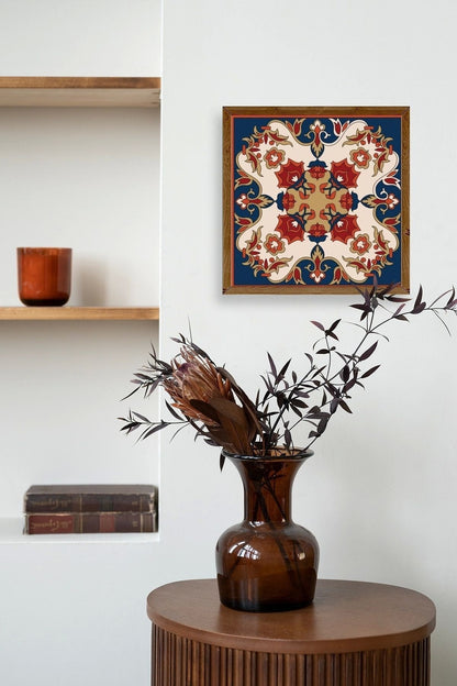 Desen Ahşap Çerçeveli Tablo 23 x 23