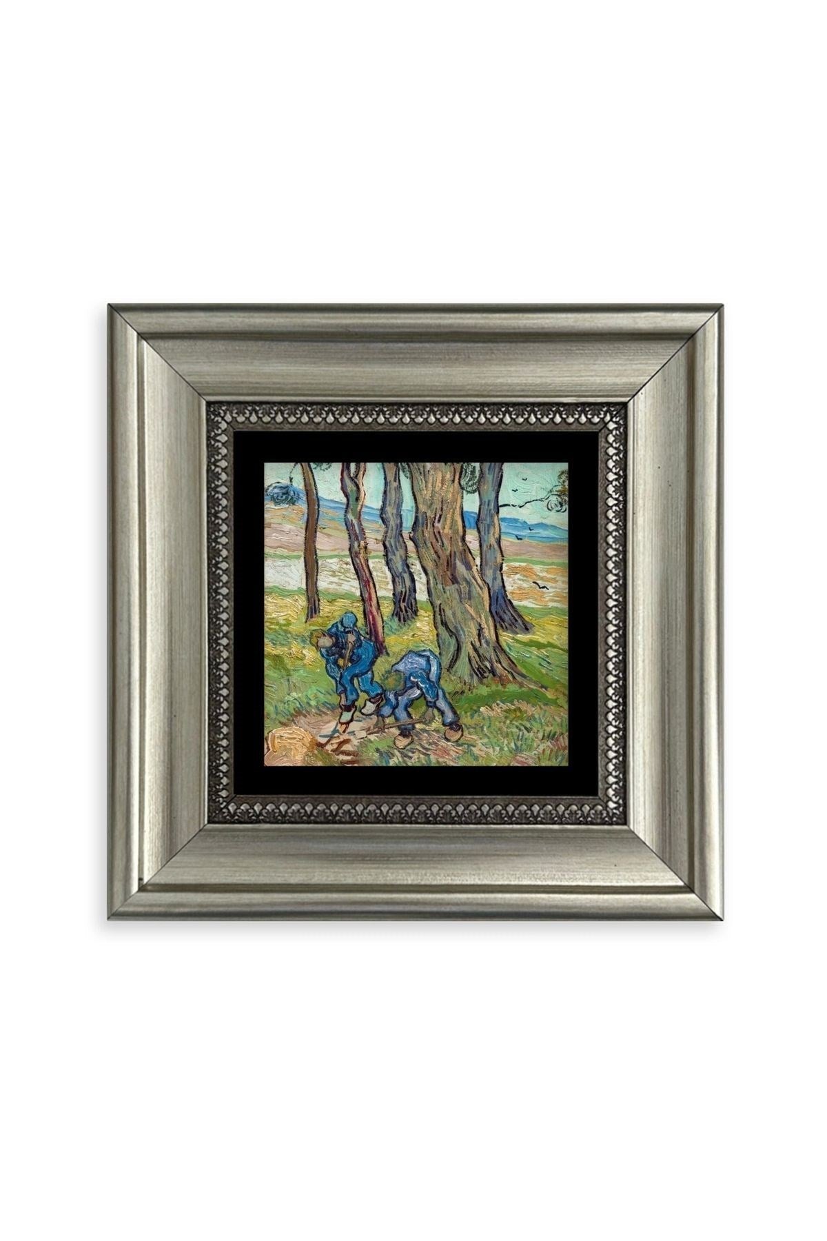 Van Gogh Çerçeveli Taş Tablo 20 cm