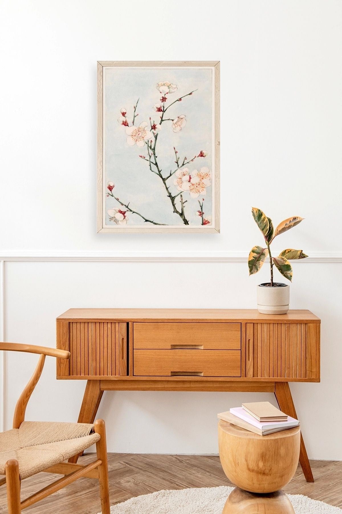 Cherry Blossom Ahşap Çerçeveli Tablo 17 x 23