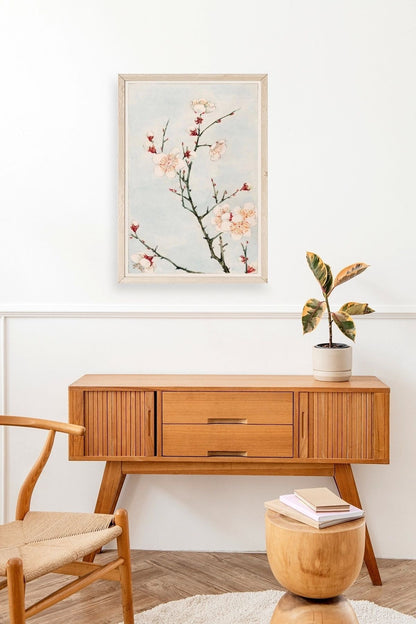 Cherry Blossom Ahşap Çerçeveli Tablo 17 x 23