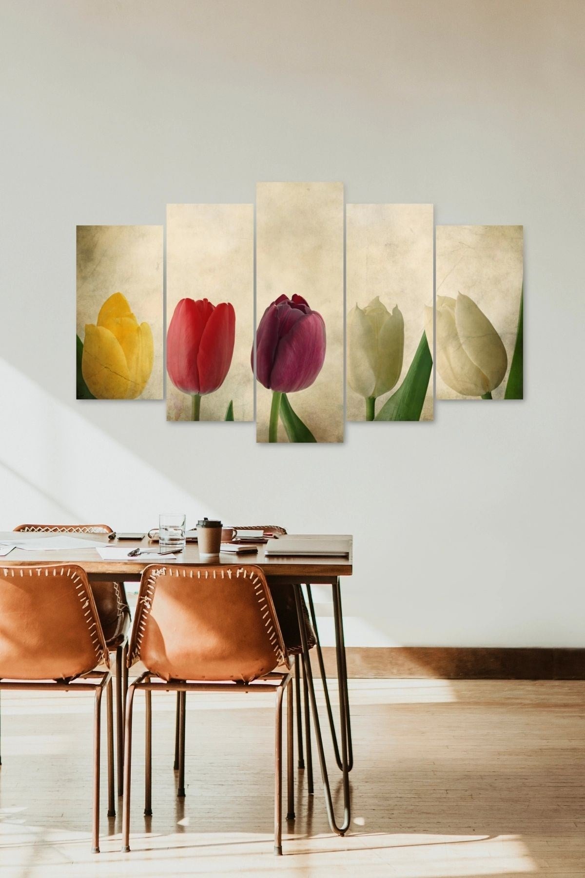 Güller 5 Parçalı Mdf Tablo 60 x 100