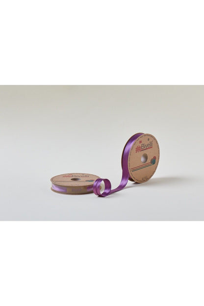 Biye Saten Katlı 083 Mürdüm 2 cm 25 Metre %100 Polyester