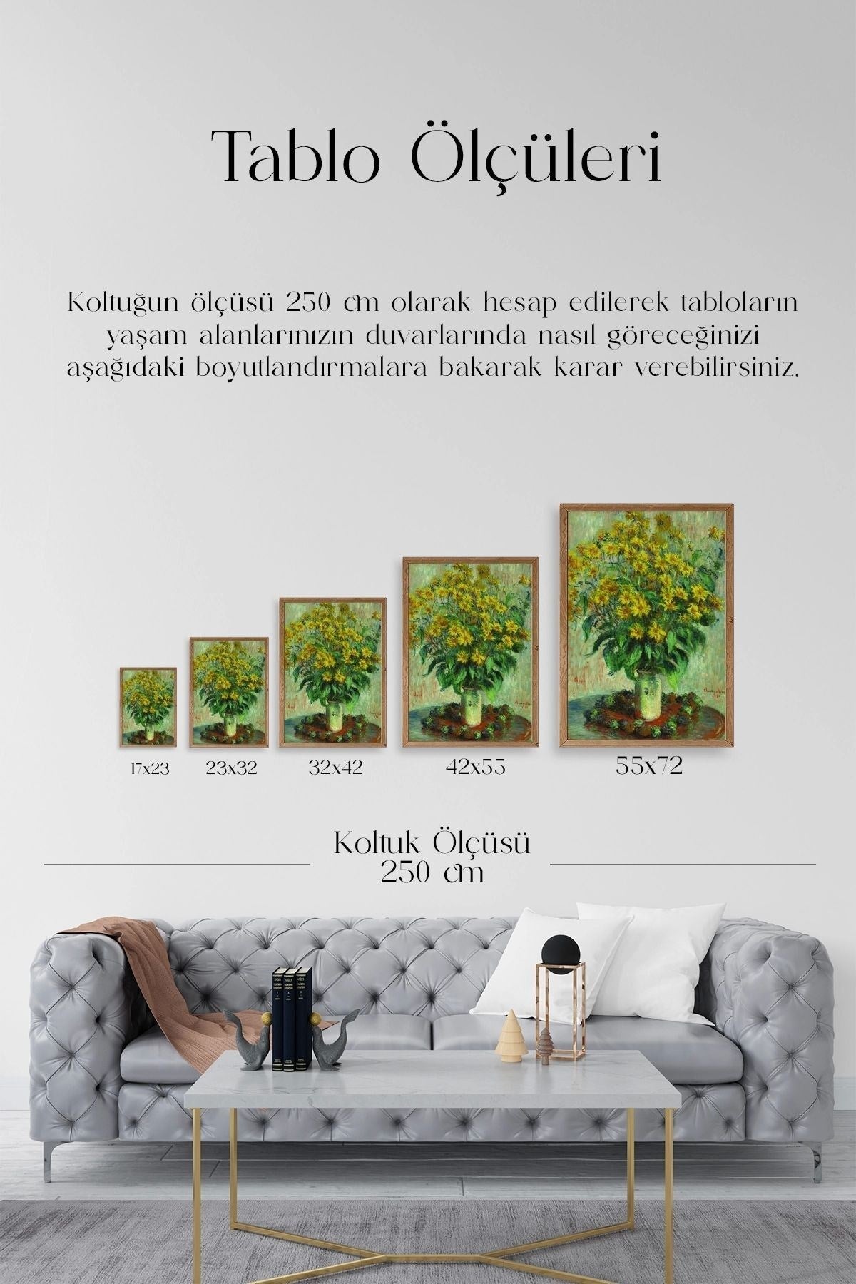 Ağaç Ahşap Çerçeveli Tablo 17 x 23