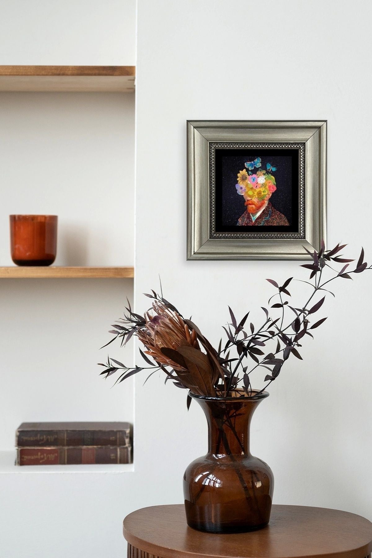 Van Gogh Çerçeveli Taş Tablo 20 cm