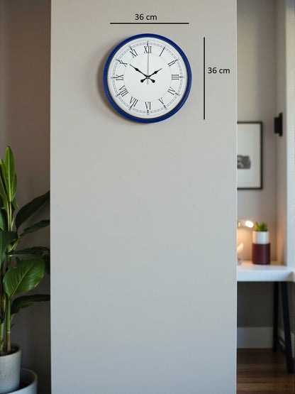 Zentime 36 Cm Lacivert Dekoratif Duvar Saati