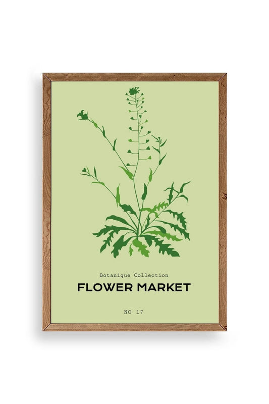 Çiçek Ahşap Çerçeveli Tablo 17 x 23