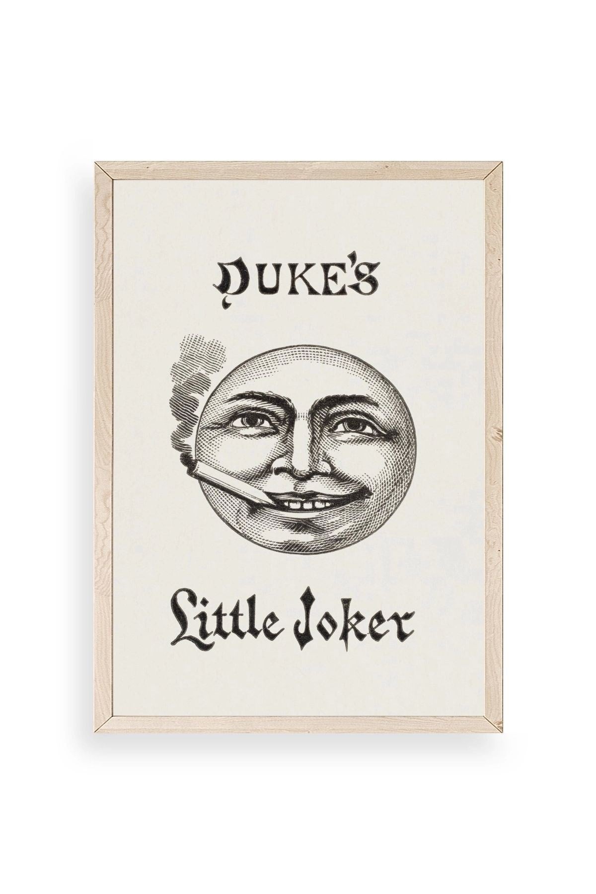 Duke's Little Joker Ahşap Çerçeveli Tablo 17 x 23