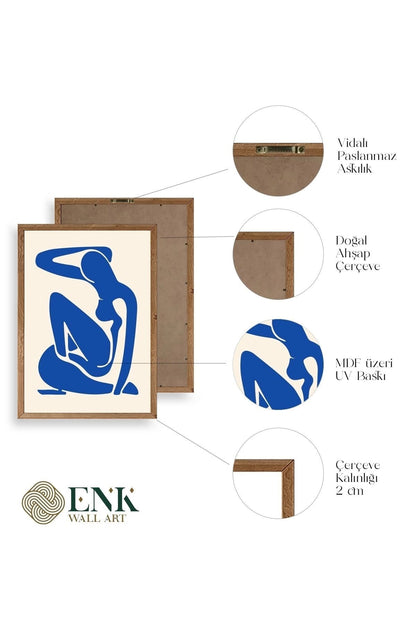 Matisse Ahşap Çerçeveli Tablo 23 x 30