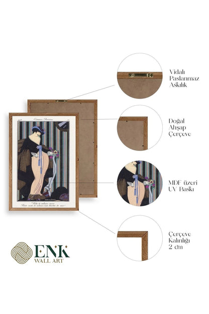 Costume Parisiens Ahşap Çerçeveli Tablo 23 x 30