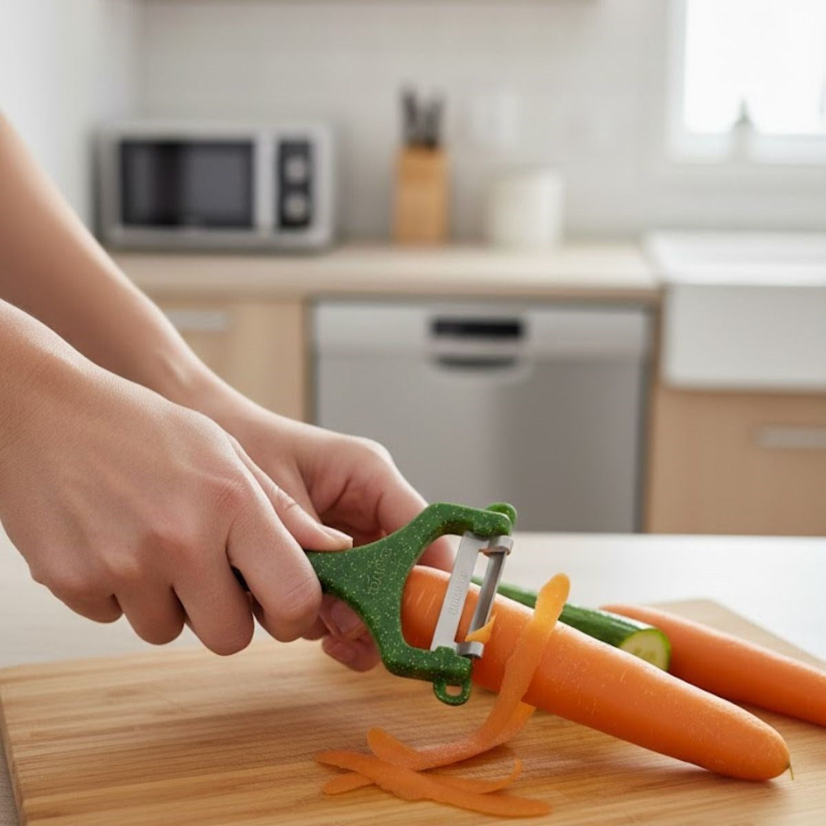 BUFFER® Solingen Çelik Küçük Boy Meyve Sebze Soyacak – Keskin Paslanmaz Soyucu Aparat