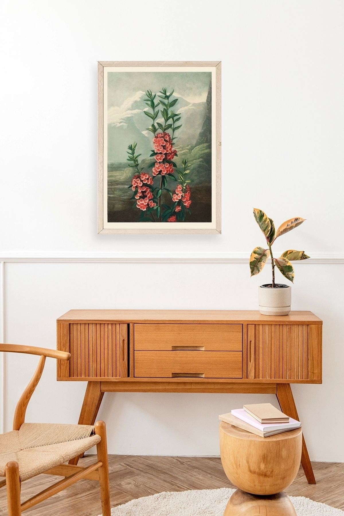 Narrow-Leaved Kalmia Ahşap Çerçeveli Tablo 17 x 23