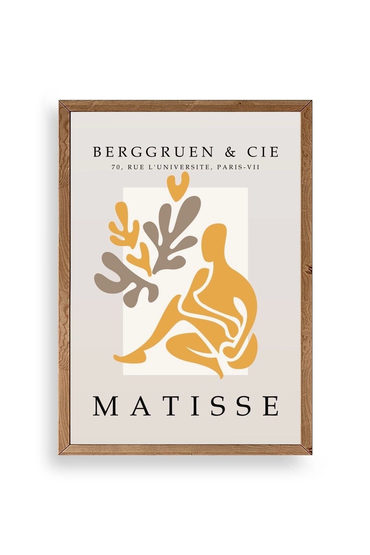 Modern Ahşap Çerçeveli Tablo 17 x 23