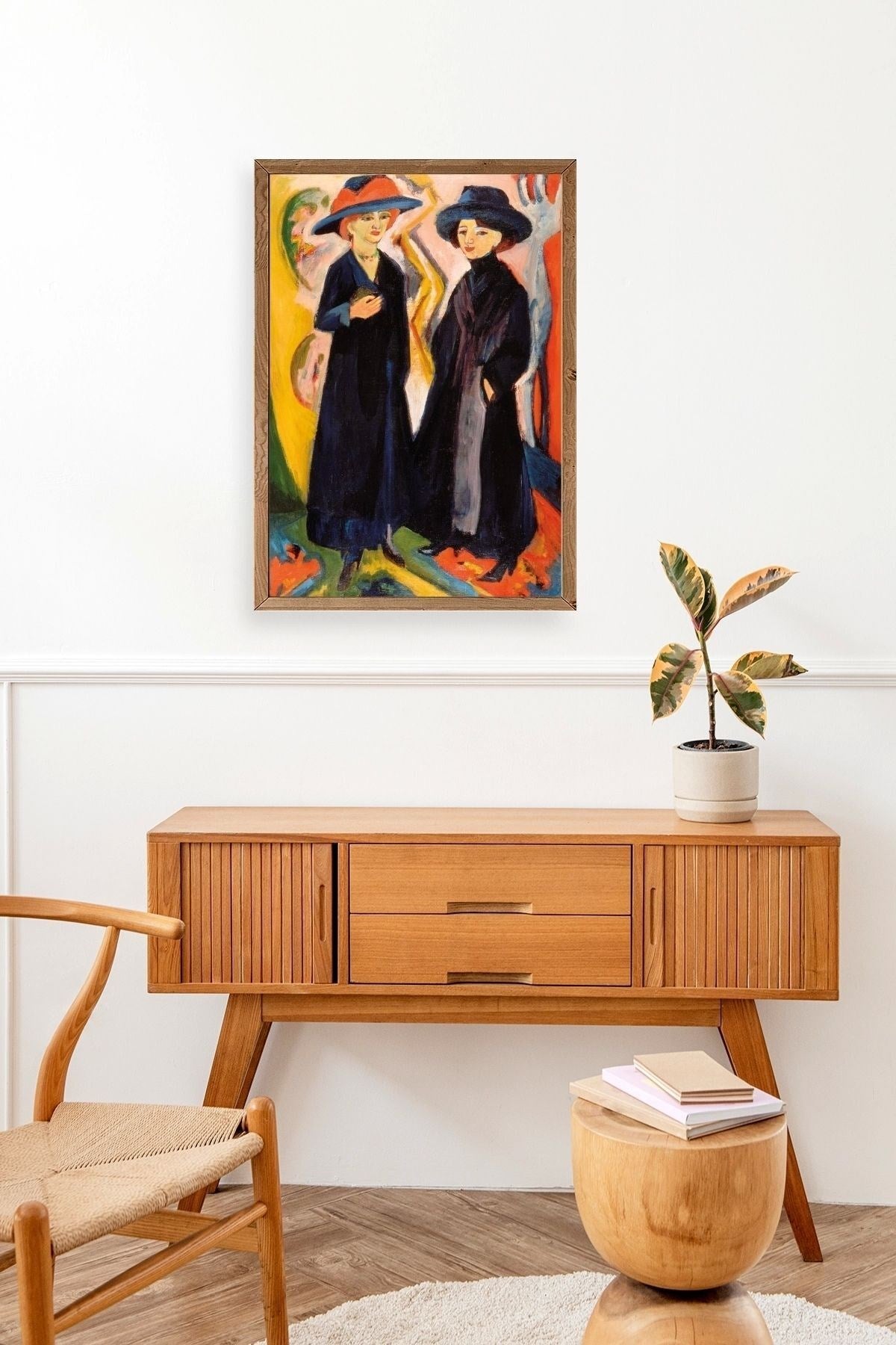 Ernst Ludwig Ahşap Çerçeveli Tablo 30 x 42