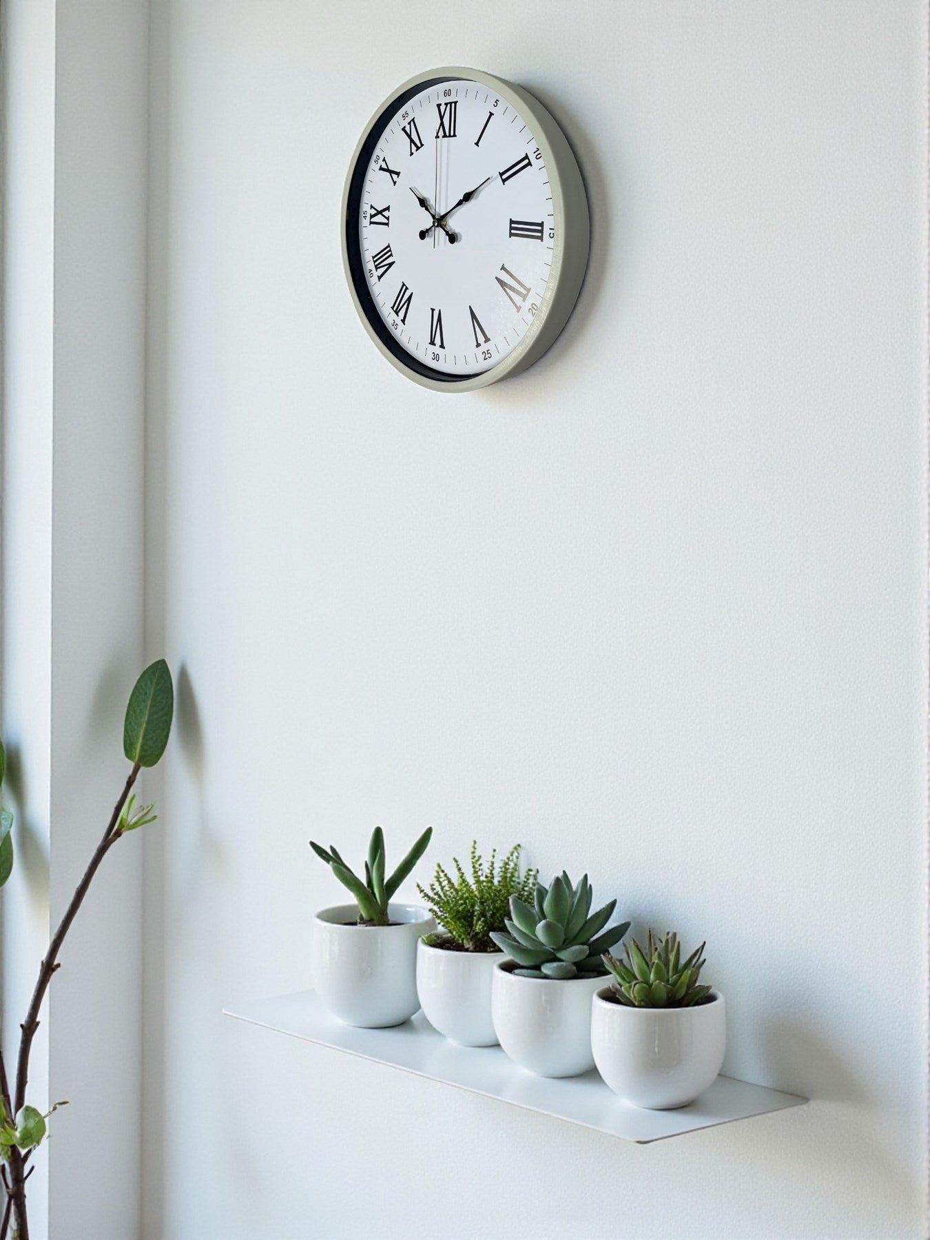 Zentime 36 Cm Krem Dekoratif Duvar Saati