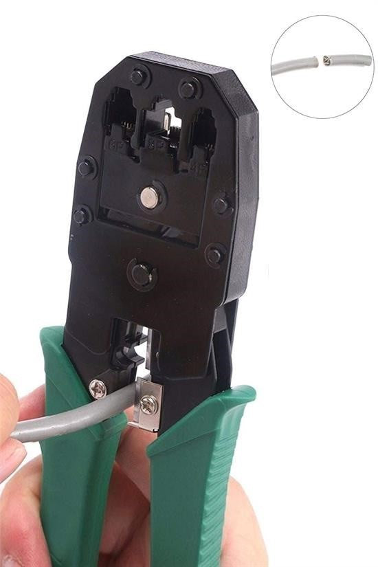 BUFFER® 3ü 1 Arada Modüler Kablo Sıkma,Soyma ve Kesme Pensesi