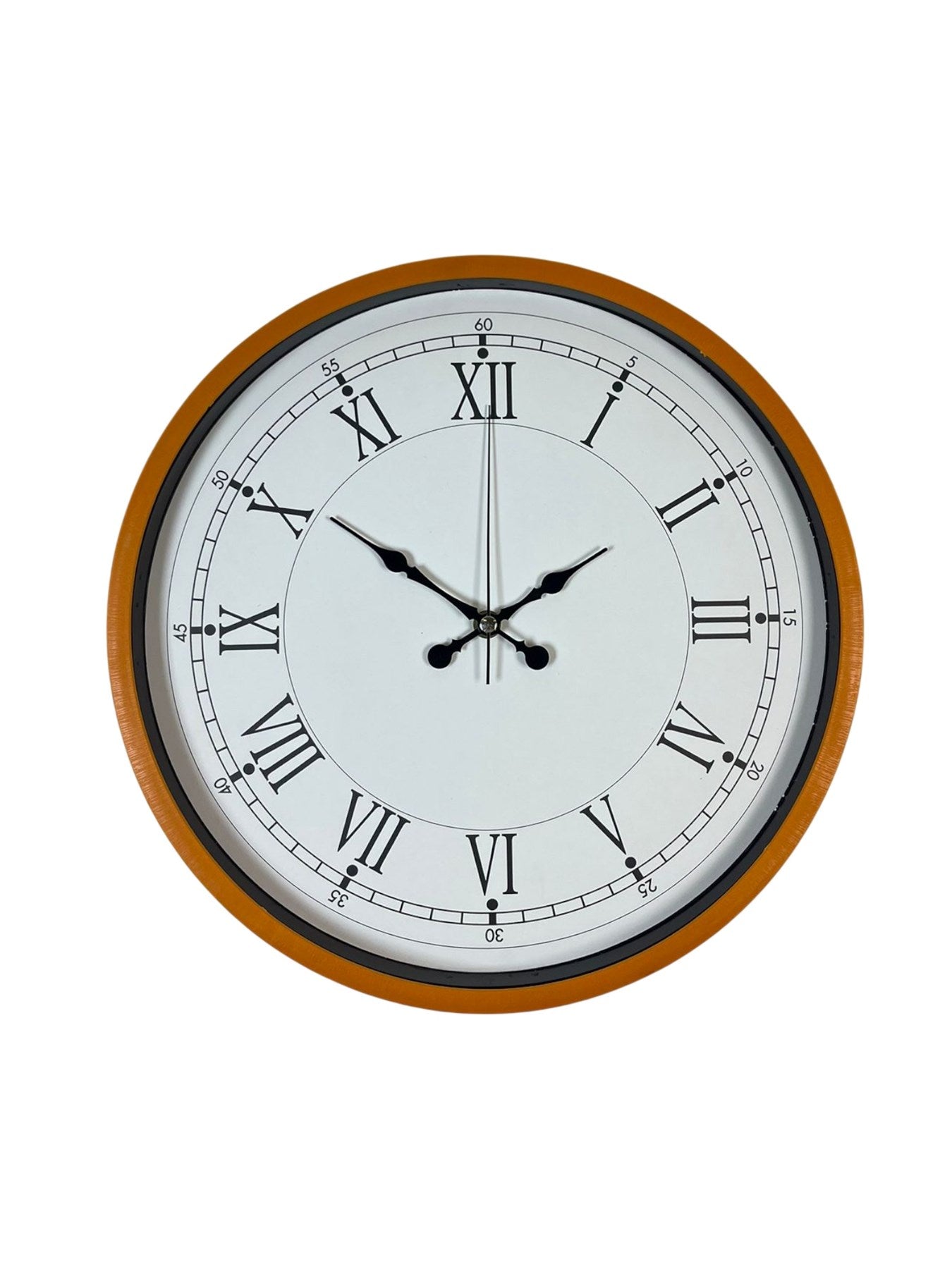 Zentime 36 Cm Turuncu Dekoratif Duvar Saati