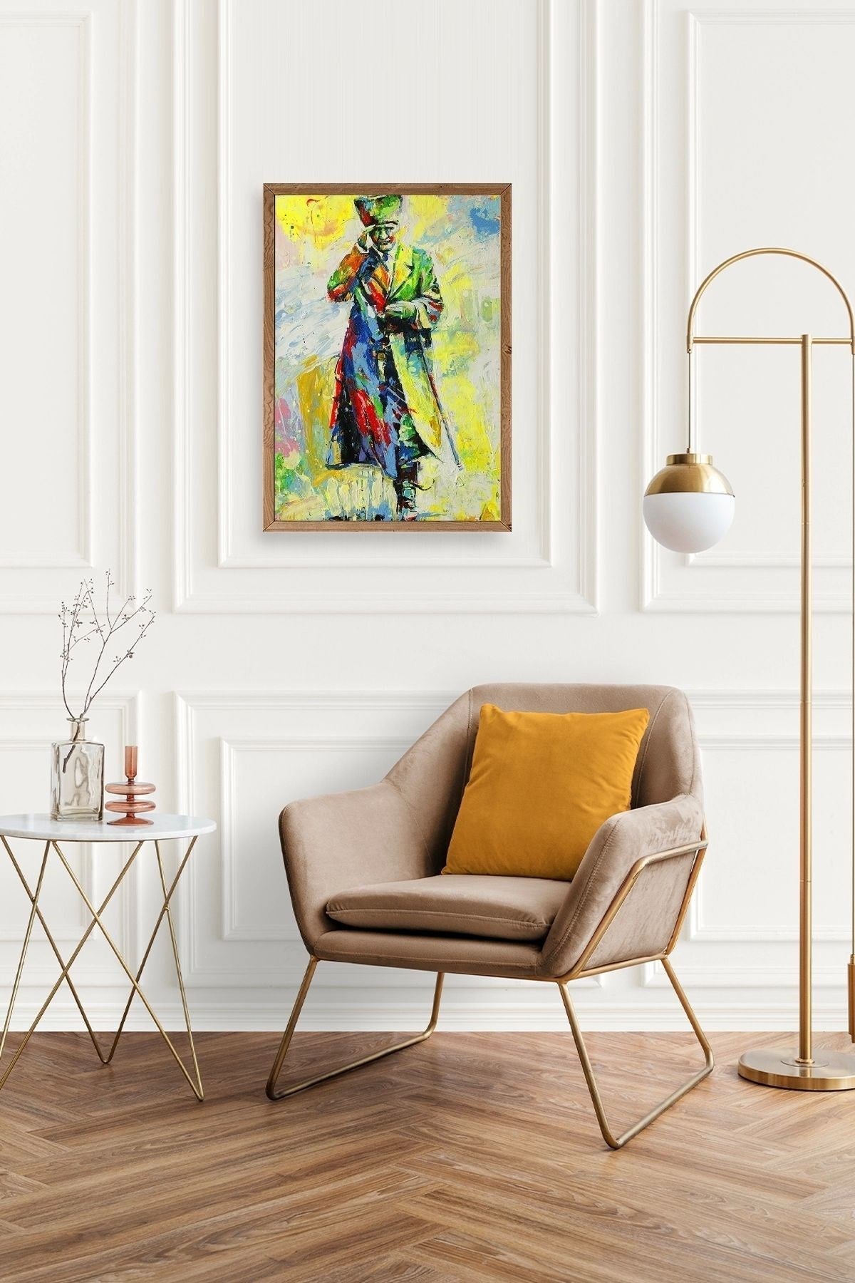 Atatürk Ahşap Çerçeveli Tablo 23 x 30