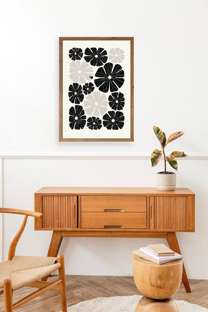 Çiçek Ahşap Çerçeveli Tablo 30 x 42