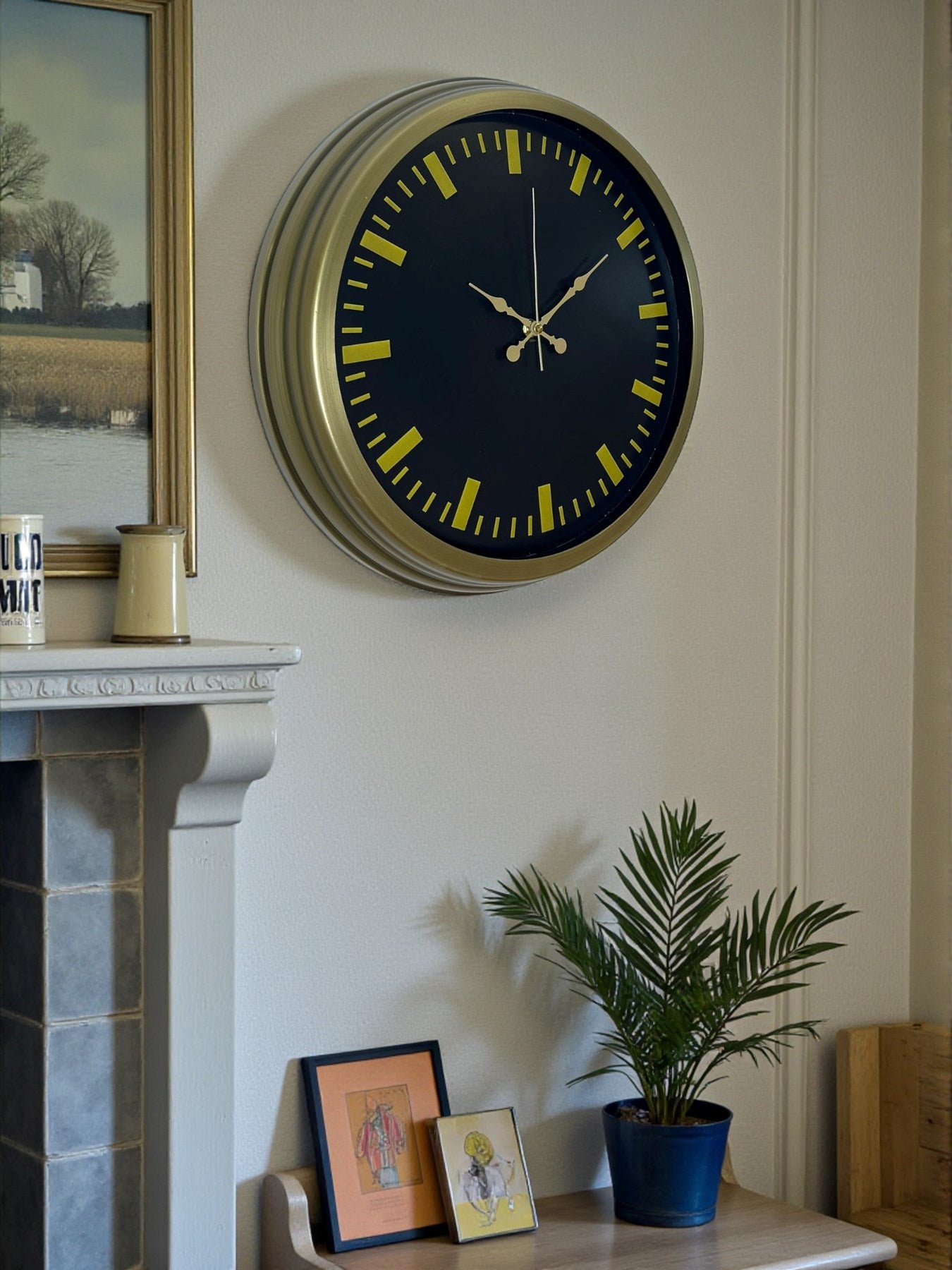 Zentime 40 Cm Eskitme Vintage Duvar Saati