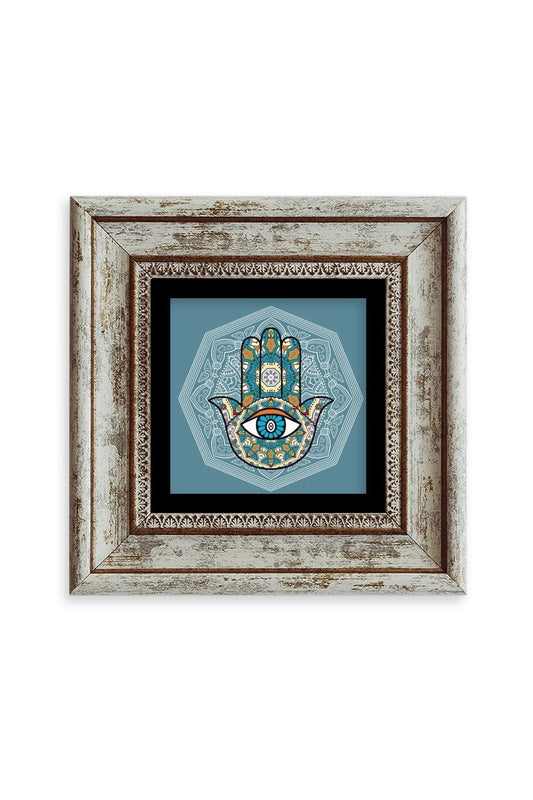Fatma Ana Eli Çerçeveli Taş Tablo 20 cm