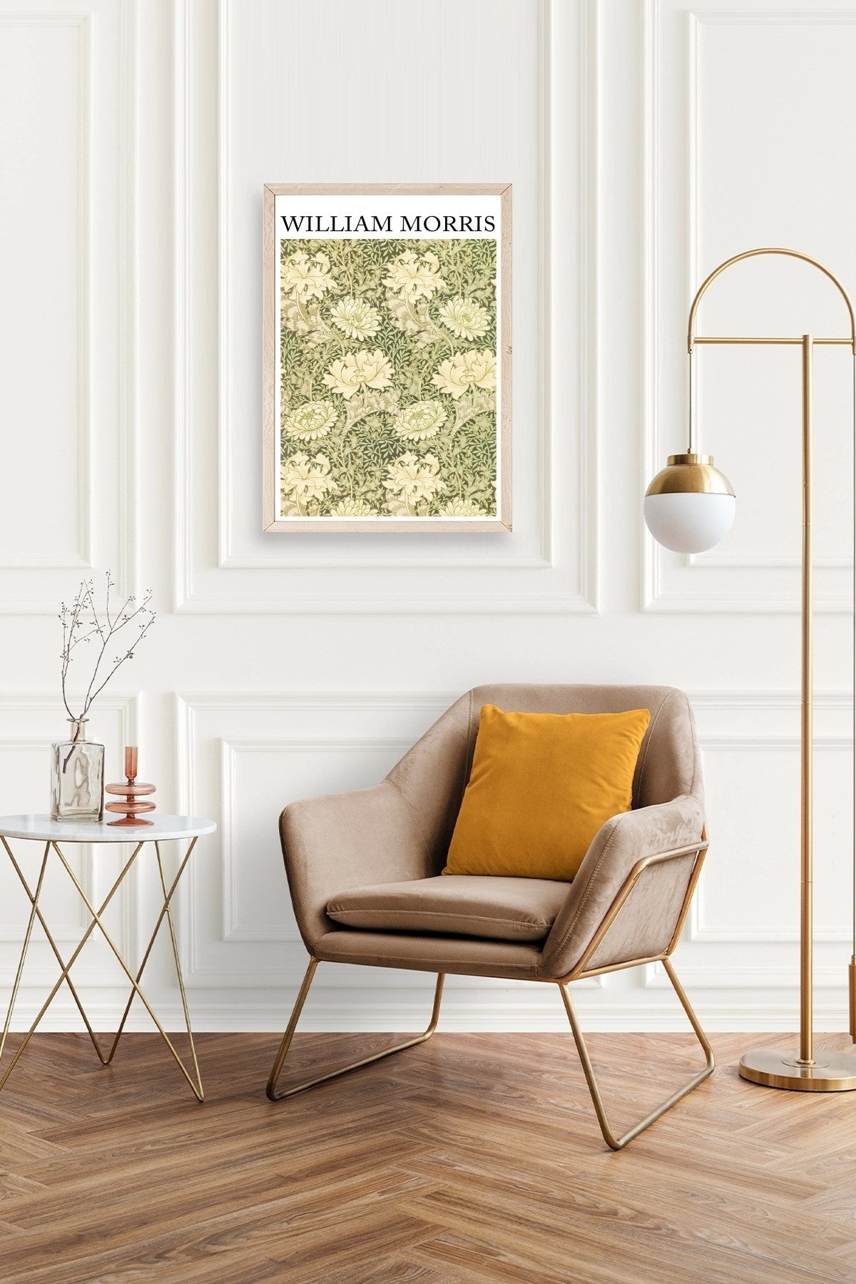William Morris Ahşap Çerçeveli Tablo 30 x 42