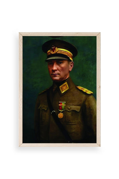 Atatürk Ahşap Çerçeveli Tablo 23 x 30