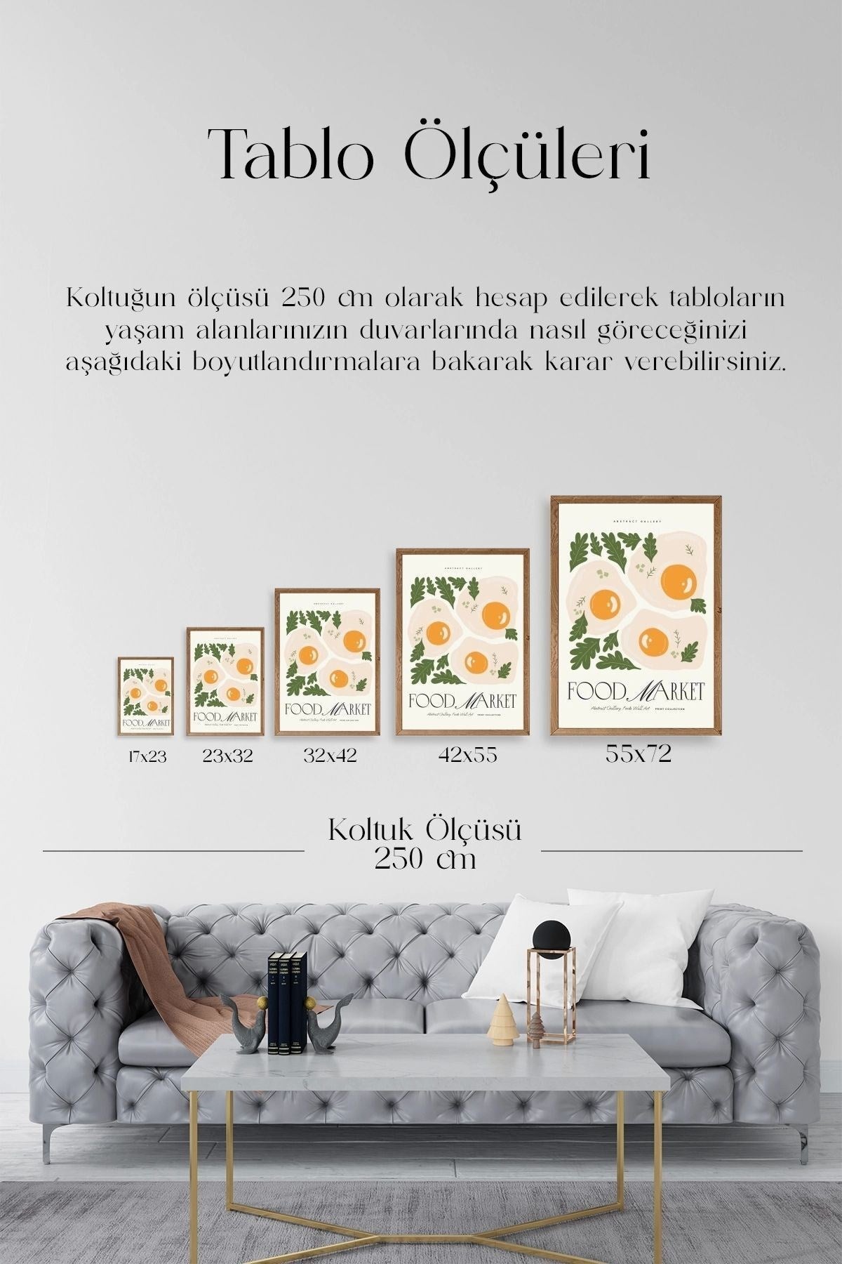 Yumurta Ahşap Çerçeveli Tablo 17 x 23
