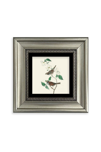 Kuşlar ve Ağaç Çerçeveli Taş Tablo 20 cm