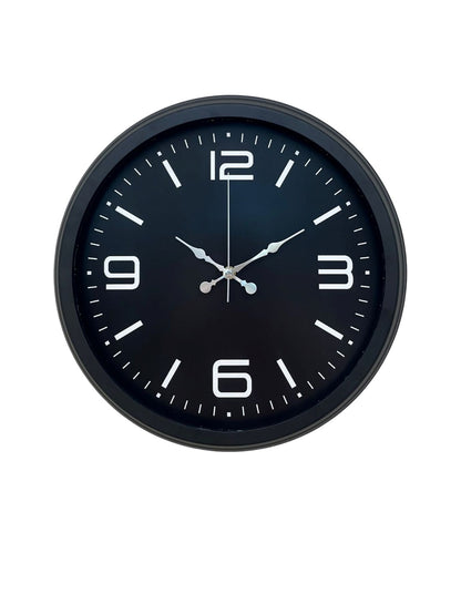 Zentime Black Royal Tasarım 40 cm Metal Duvar Saati