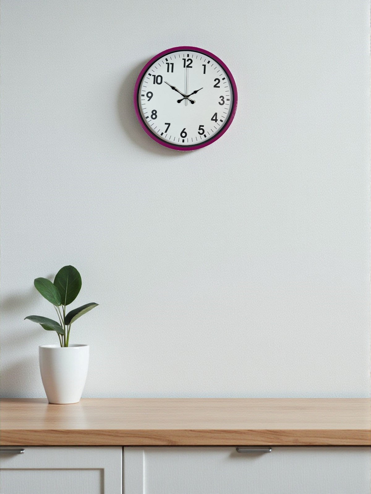 Zentime 36 Cm Pembe Dekoratif Duvar Saati