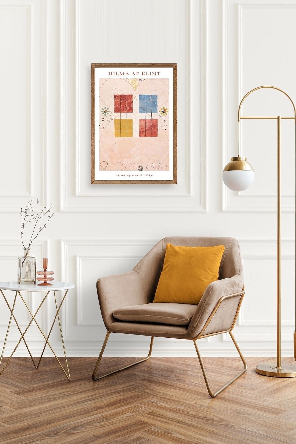 Hilma Af Klint Ahşap Çerçeveli Tablo 17 x 23