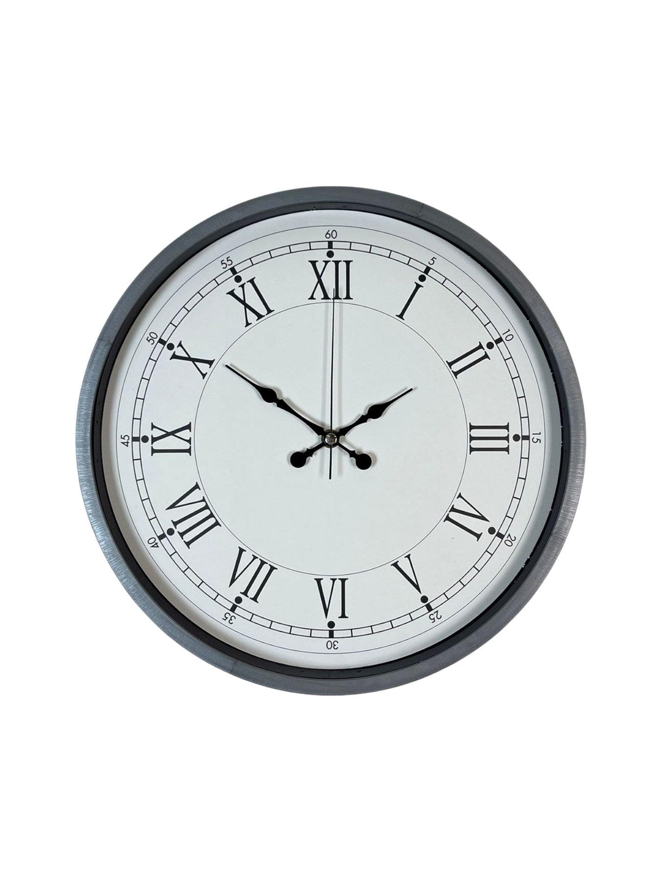 Zentime 36 Cm Gri Dekoratif Duvar Saati