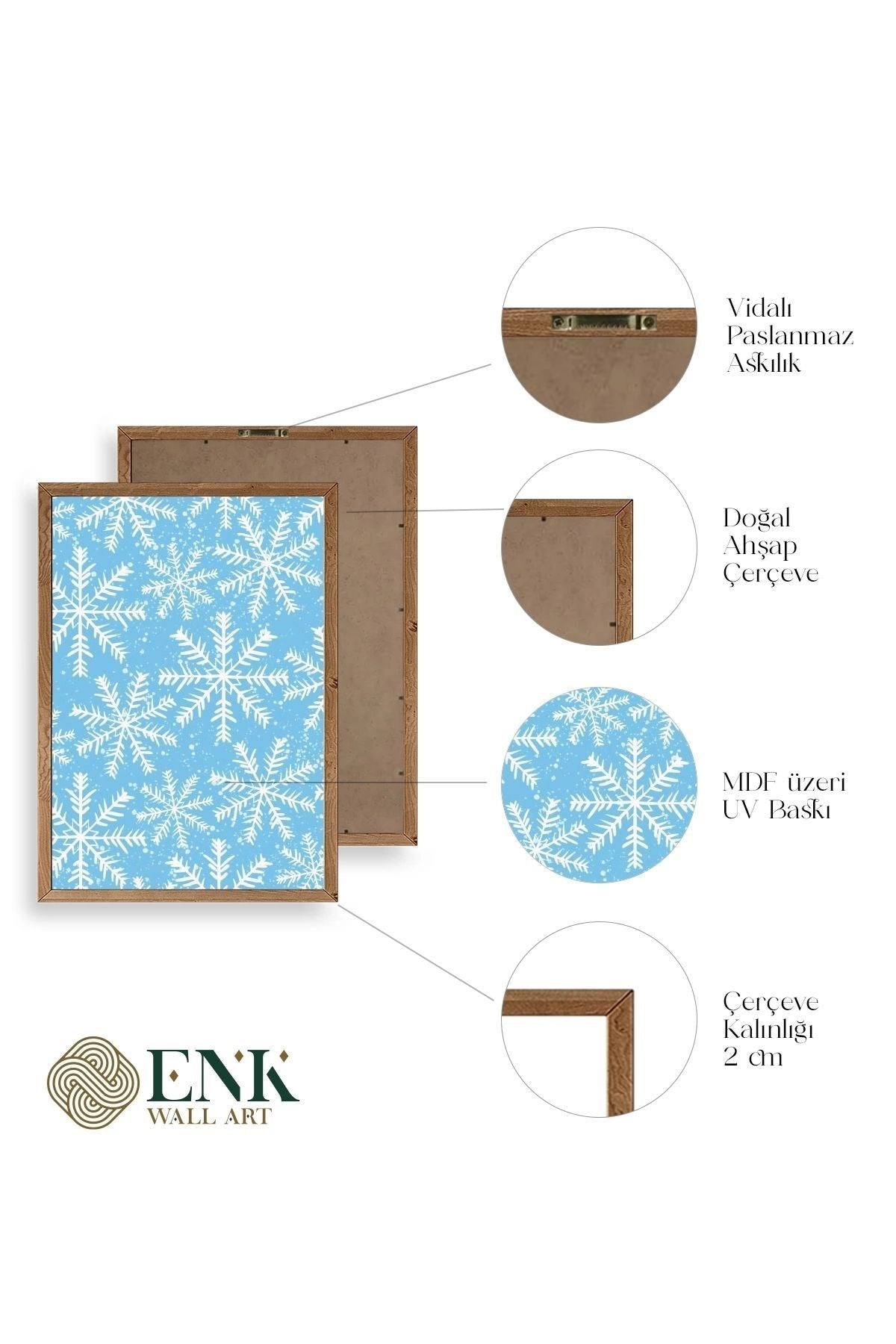 Kartopu Ahşap Çerçeveli Tablo 30 x 42