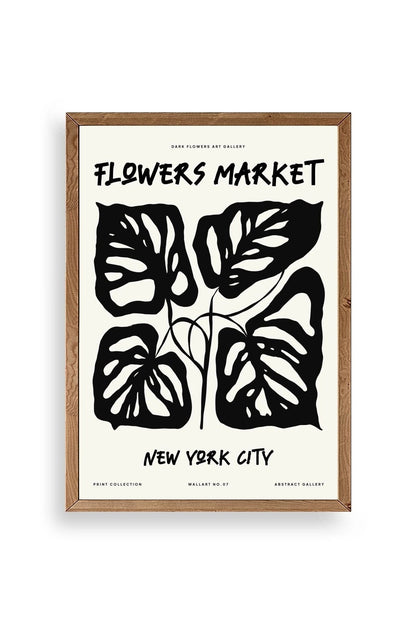 Yaprak Ahşap Çerçeveli Tablo 30 x 42