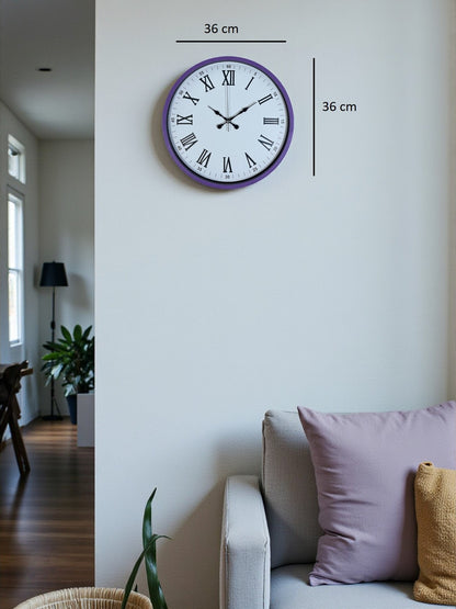 Zentime 36 Cm Mor Dekoratif Duvar Saati