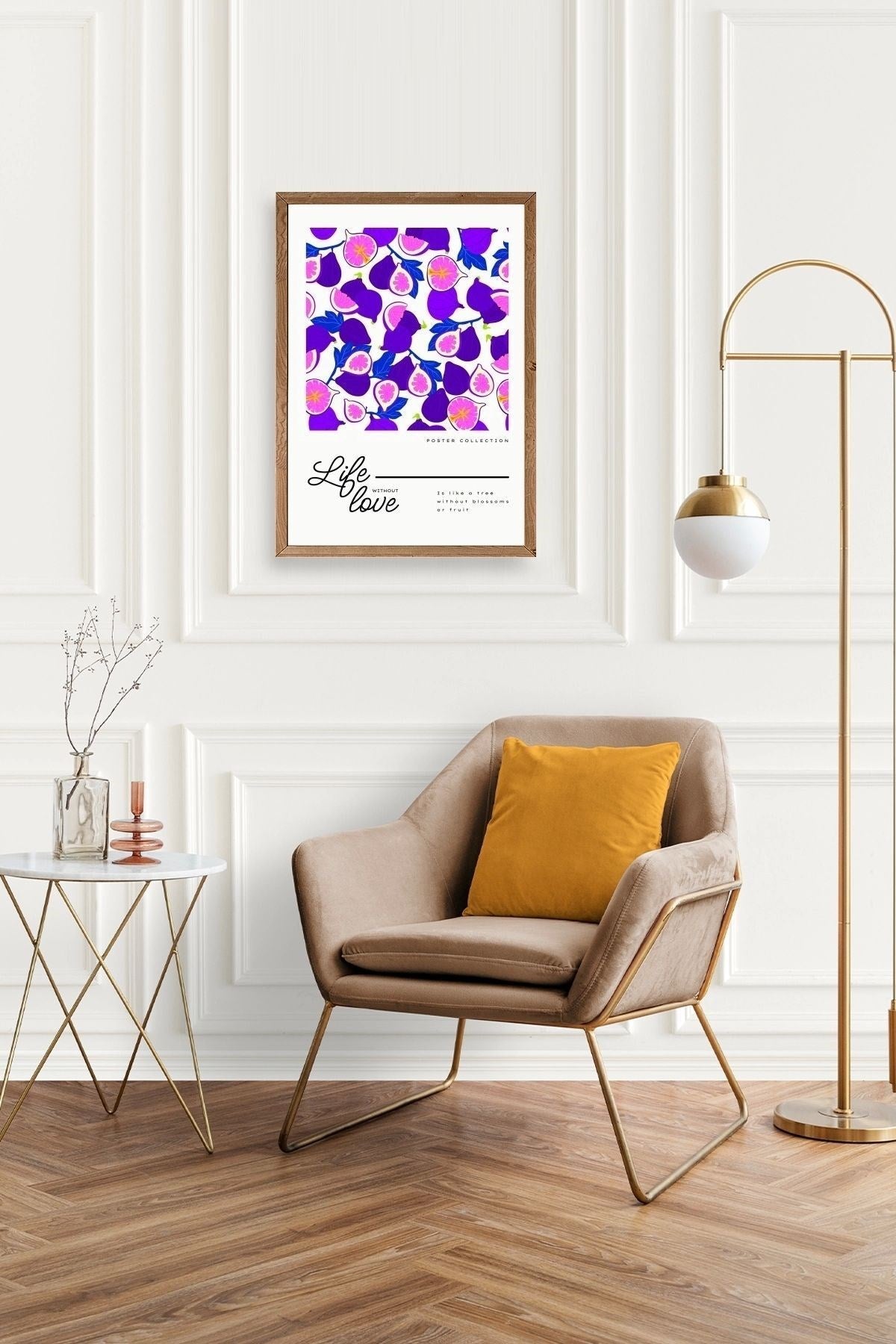 İncir Ahşap Çerçeveli Tablo 50 x 70