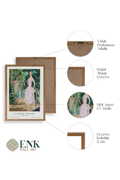 Bon Ton Gazetesi Ahşap Çerçeveli Tablo 23 x 30