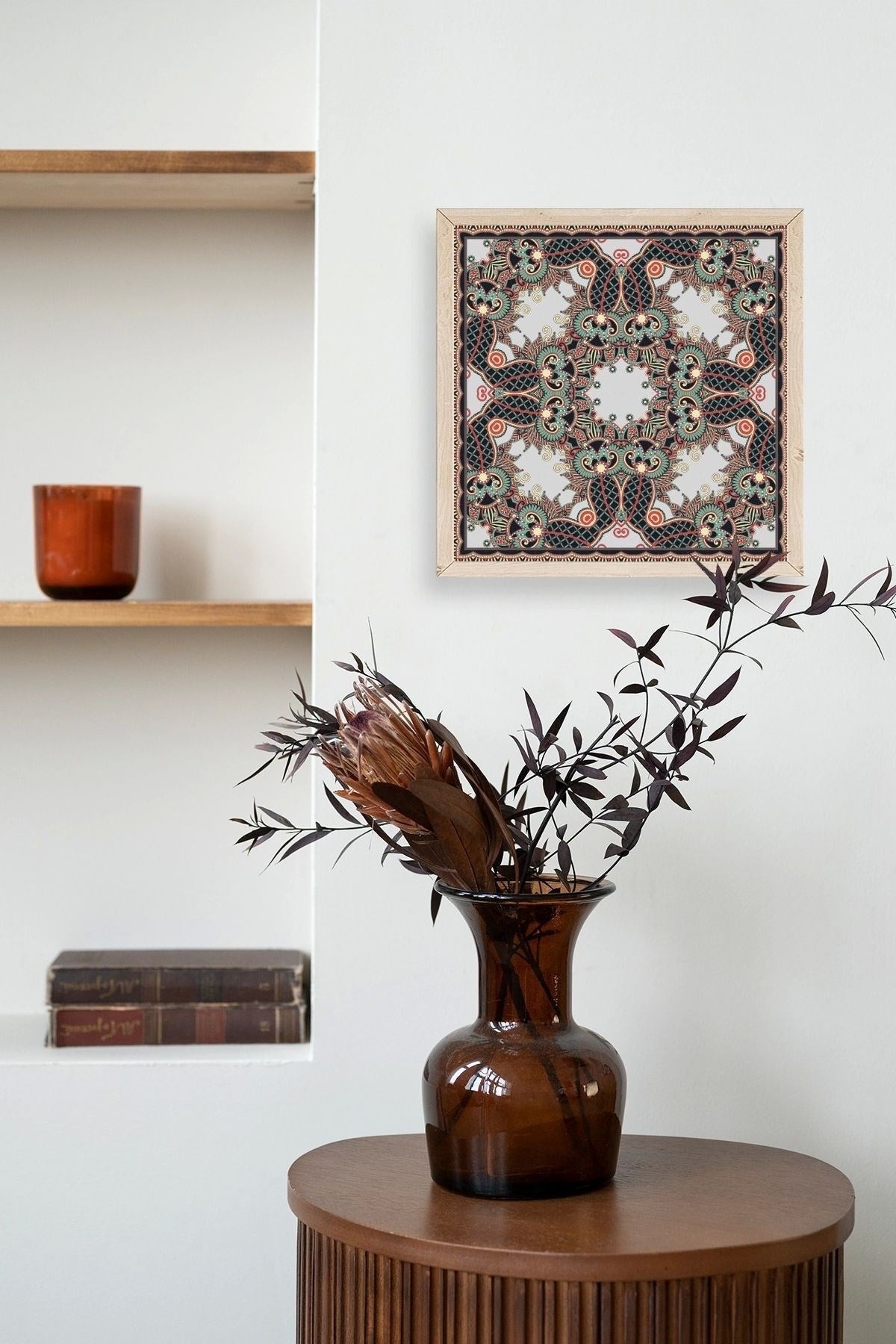 Motif Ahşap Çerçeveli Tablo 50 x 50