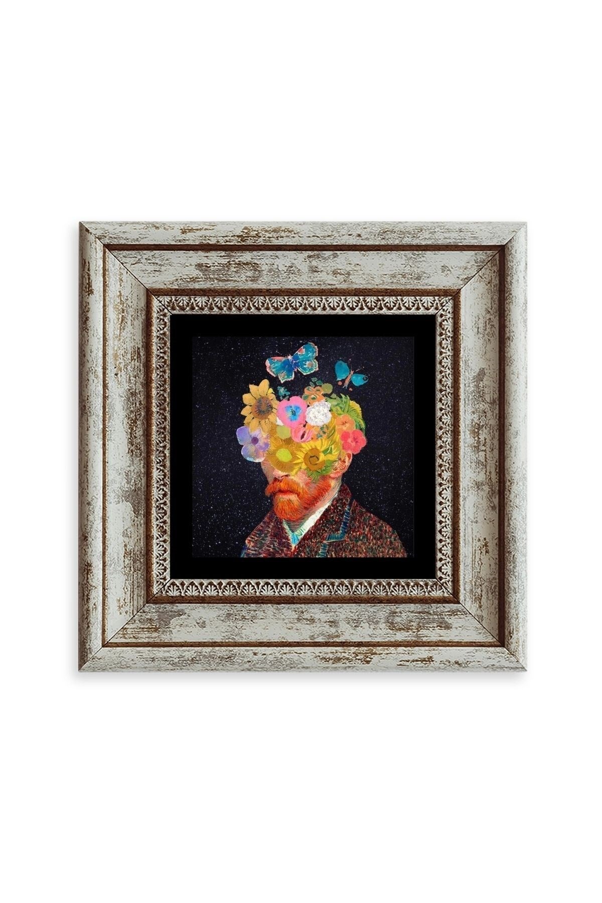 Van Gogh Çerçeveli Taş Tablo 20 cm