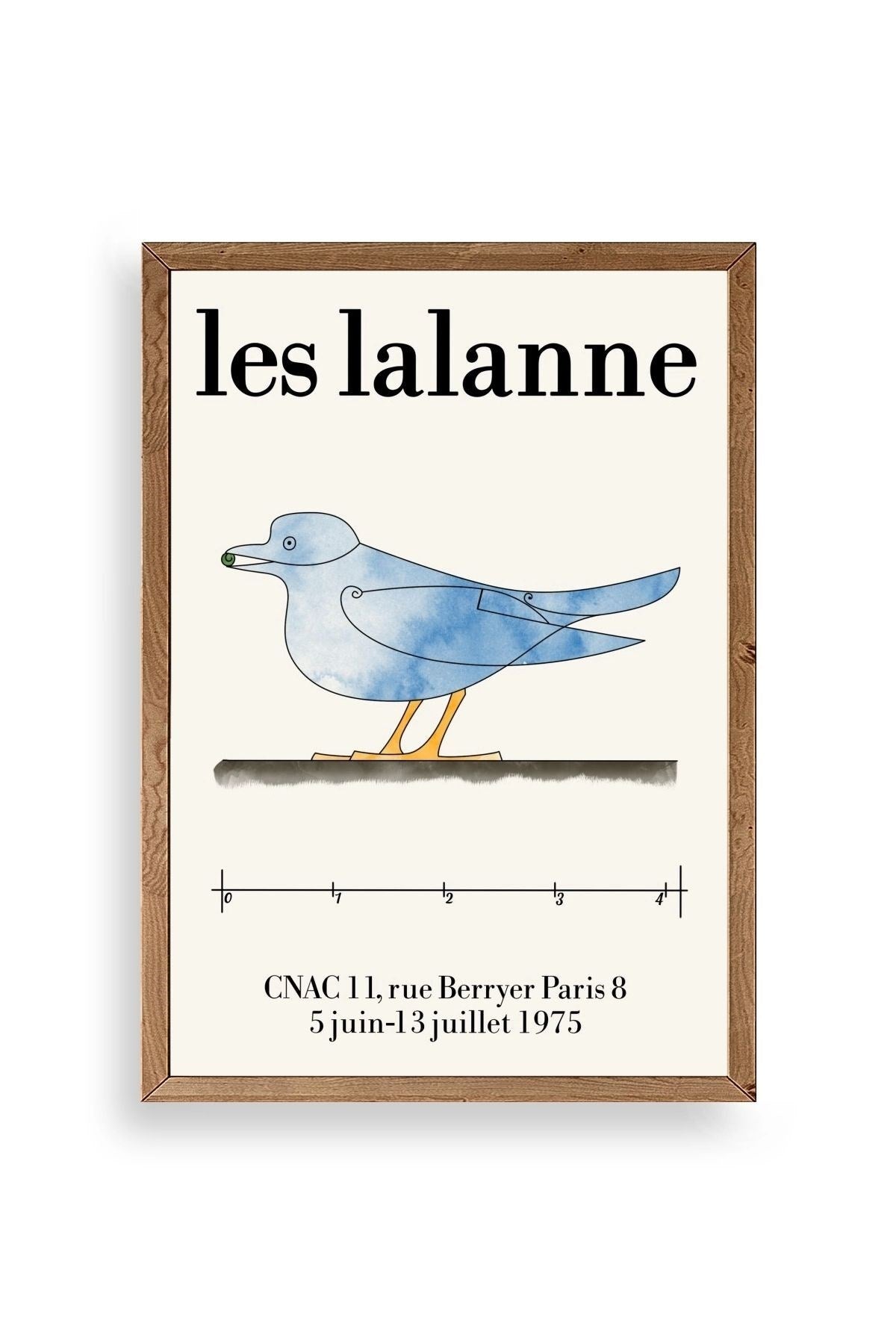 Les Lalanne Ahşap Çerçeveli Tablo 30 x 42