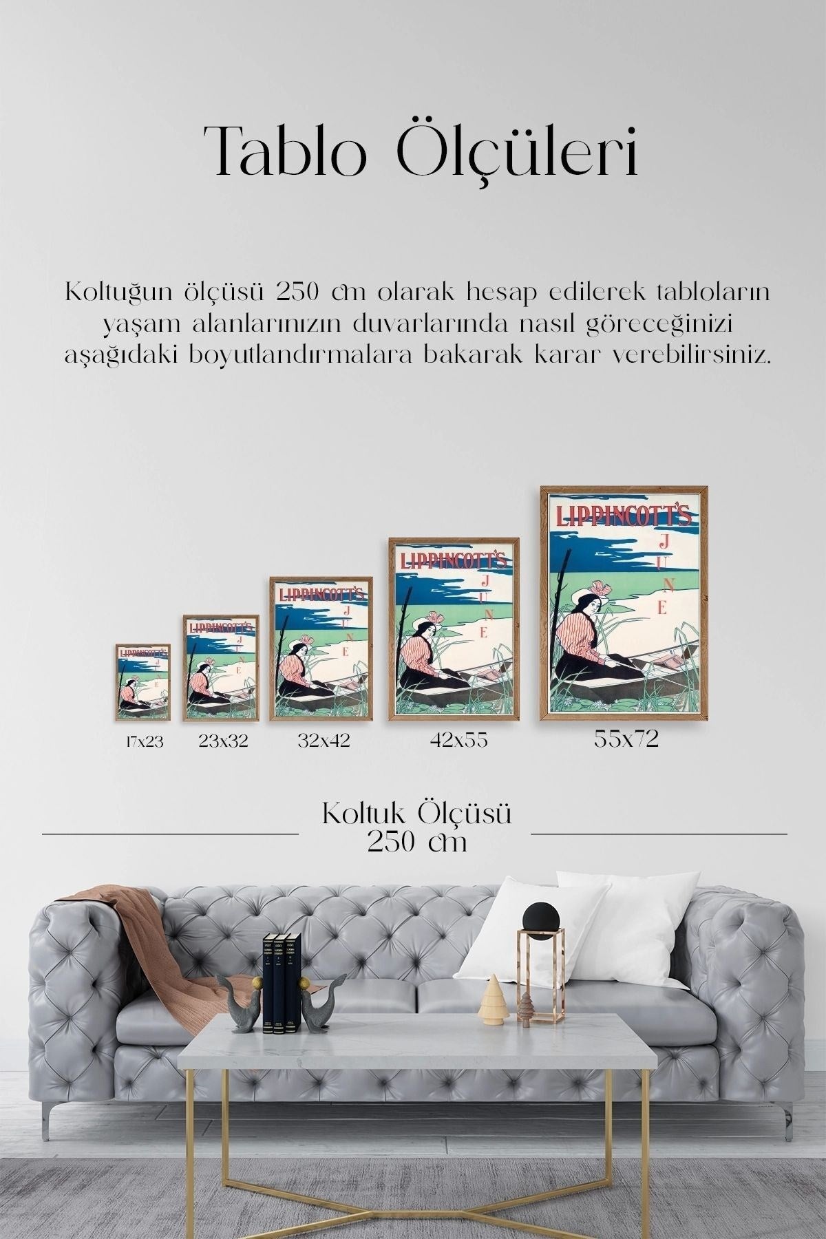 Lippincott's Ahşap Çerçeveli Tablo 50 x 70