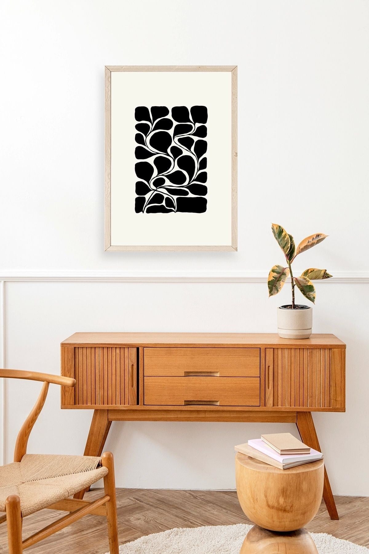 Desen Ahşap Çerçeveli Tablo 30 x 42