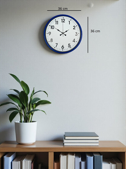 Zentime 36 Cm Lacivert Dekoratif Duvar Saati