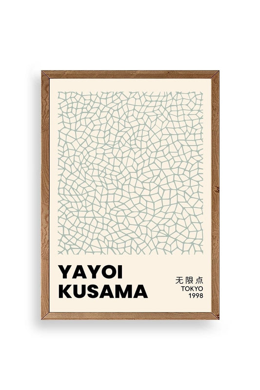 Yayoi Kusama Ahşap Çerçeveli Tablo 23 x 30