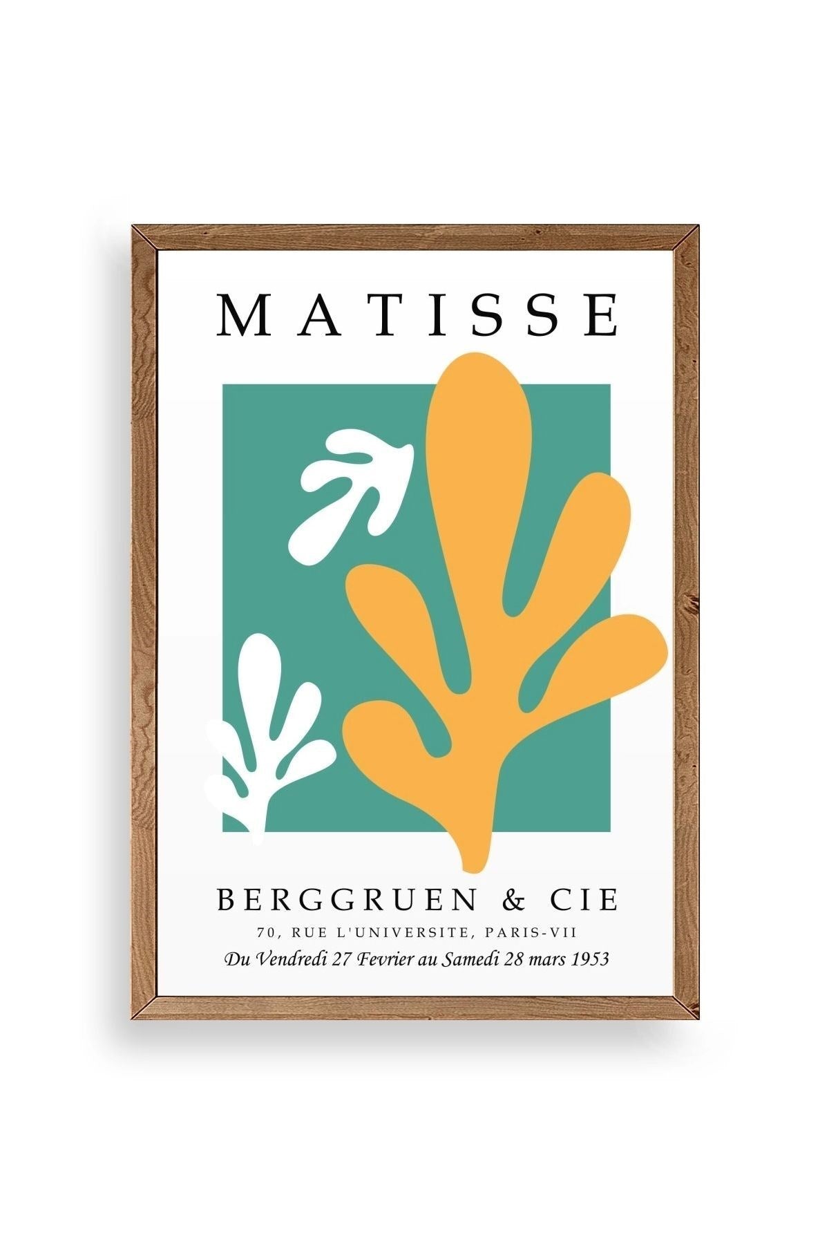 Soyut Ahşap Çerçeveli Tablo 17 x 23