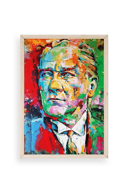 Atatürk Ahşap Çerçeveli Tablo 23 x 30