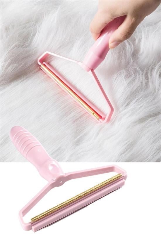 BUFFER® Çift Taraflı Elbise Kazak Plastik Kumaş Tüy Alma ve Tiftik Temizleyici Toplayıcı Taşınabilir