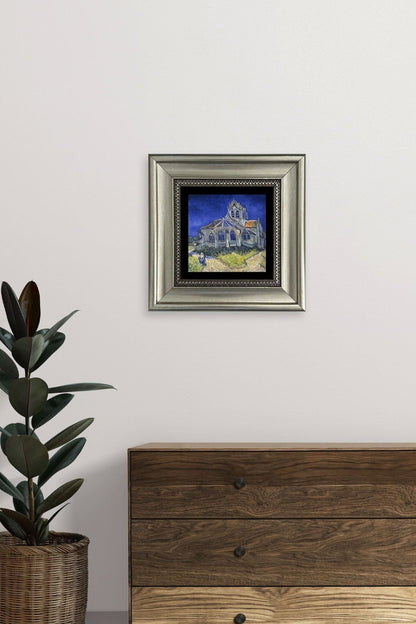 Van Gogh Çerçeveli Taş Tablo 20 cm